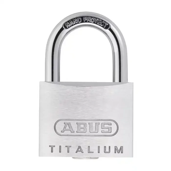 4 Cadenas spécial extérieur Abus 64 Titalium 40 Quads alu 40mm 5 clés