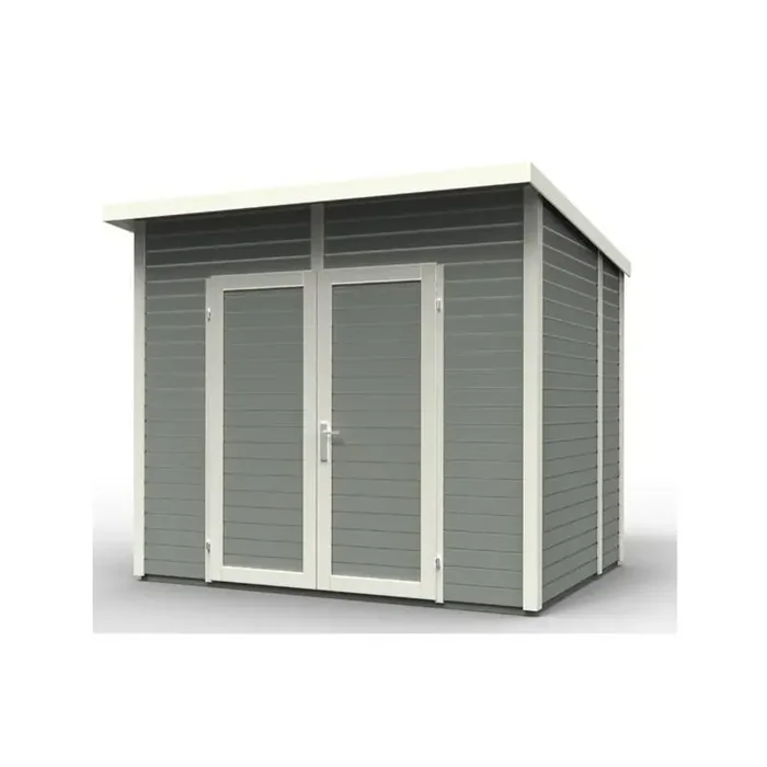Abri de jardin en bois peint gris 4,31 m2 SKUR4 Gris