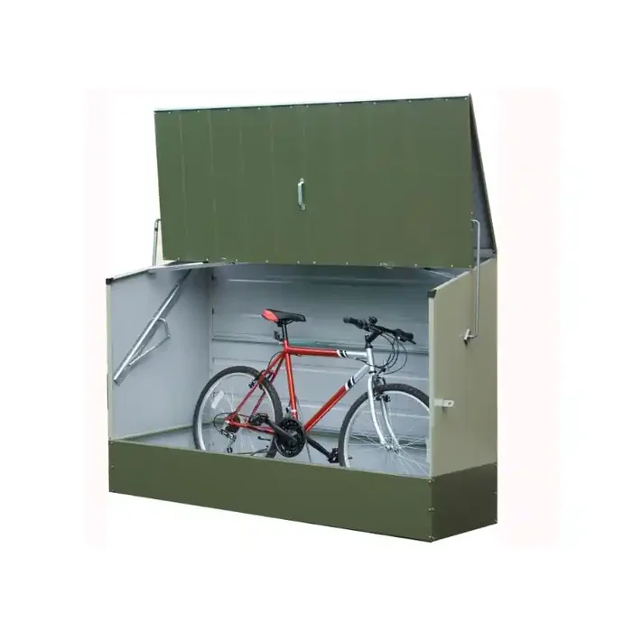 Abri vélos vert en métal 1,96×0,89×1,33 m ABRIVELOS_VERT