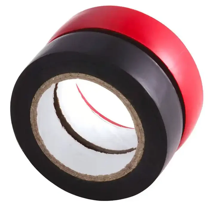 Adhesif isolant 15 mm x10 m rouge et noir X 2