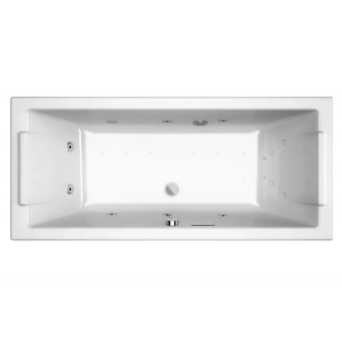 Baignoire balnéo rectangulaire Intensea 180x80x50-525cm 26 buses 215 L