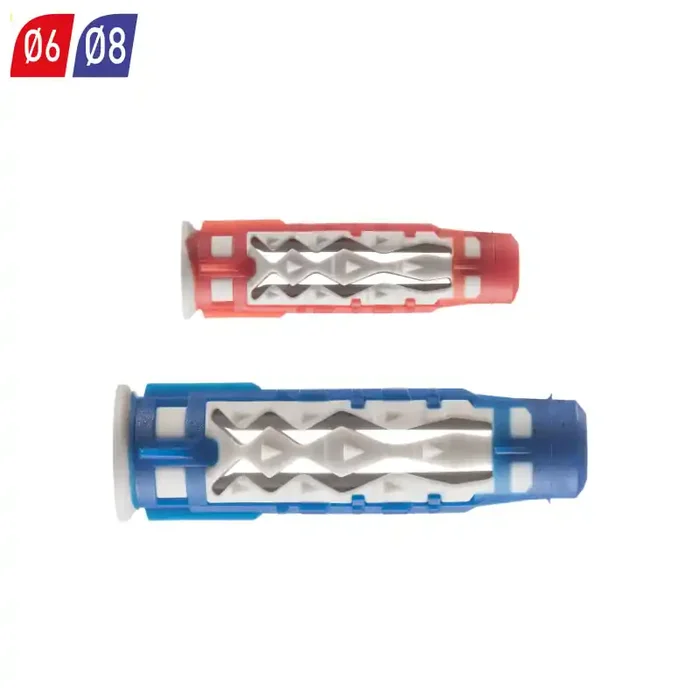 Bidon de 300 Chevilles Spit nylon légère universelles 6×35 et 8×50 COLORTECH
