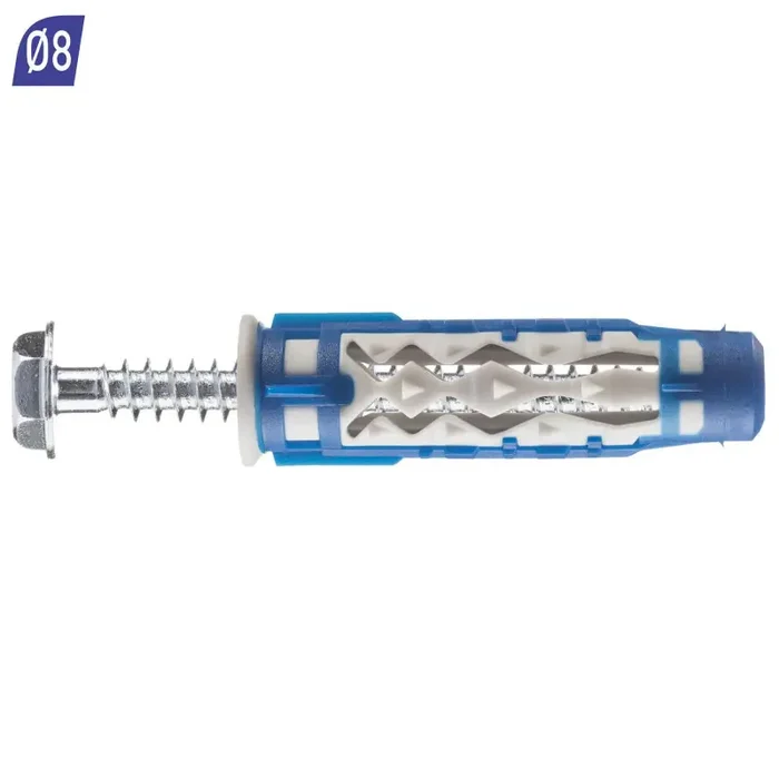 Boîte de 50 Chevilles Spit bi-matière universelles 8×50 COLORTECH
