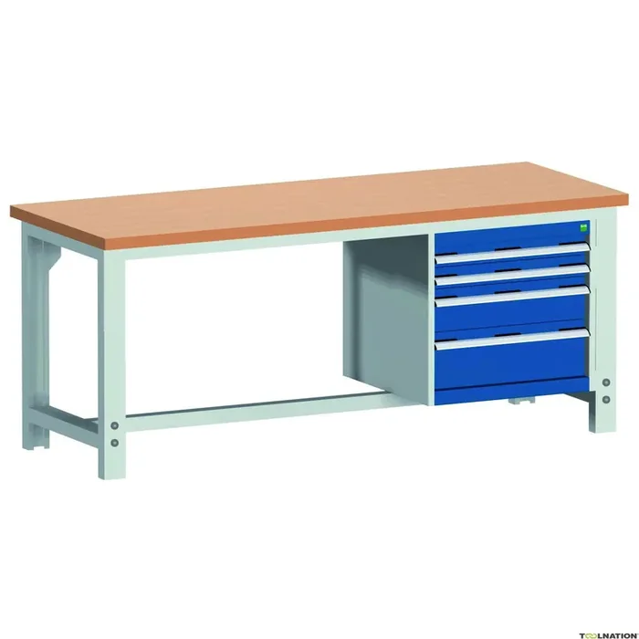 Bott 41003166.11V W-2077/11-1.8 Établi en contreplaqué 2000x750x740-1140mm