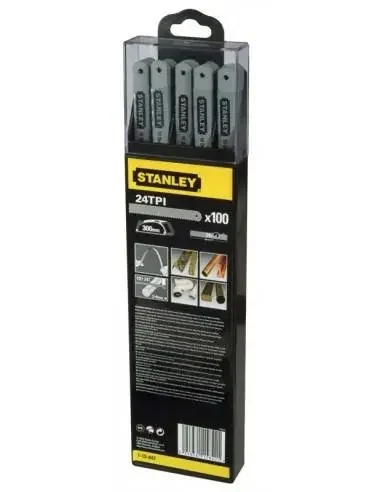 Carte 2 lame de scie à métaux Flexible Lion 8-10-12 Dents – 0-15-801 – Stanley