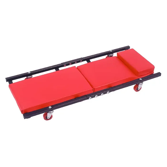 Chariot de garagiste professionnel avec 4 roulettes pivotantes métal