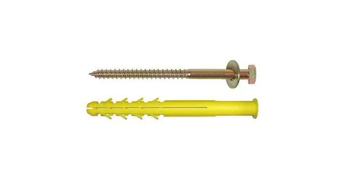 Cheville menuiserie Ø16 x 160 mm + tire-fond avec rondelle, 20/bte – ING FIXATIONS