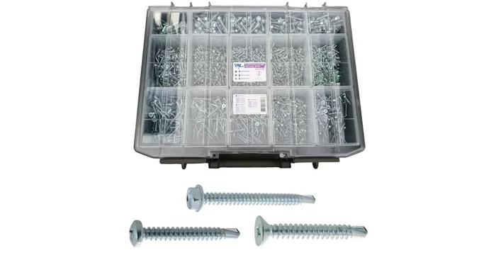 Coffret vis autoperceuses, 2345 pièces – VISWOOD