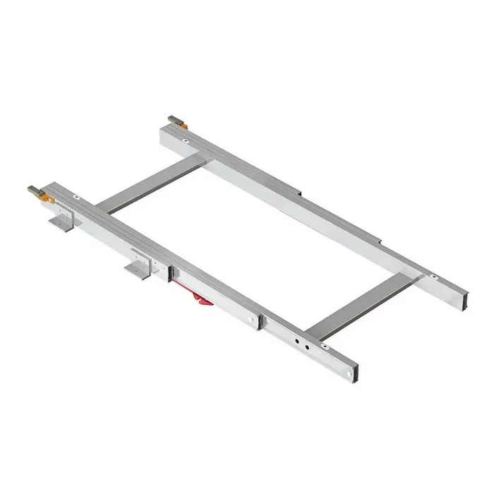 Coulisses pour table coulissante Emuca Twice Top anodisé mat alu
