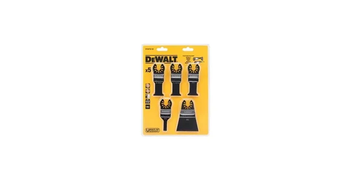 DeWALT Jeu de lames de scie à bois pour outils multifonctions (5 pièces) DT20732