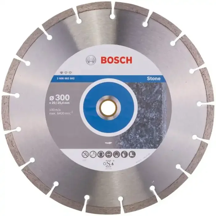 Disque à tronçonner diamanté Standard for Stone 300×20/25.4mm Bosch