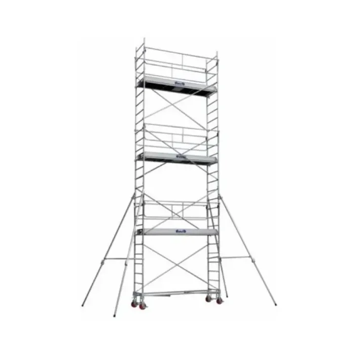 Echafaudage roulant acier Roues tige à trous Haut travail 10m Rollstar