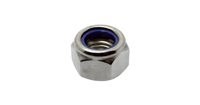 Écrou frein indesserrable HI, acier zingué blanc, DIN 985, Ø6, 500/bte – VISWOOD