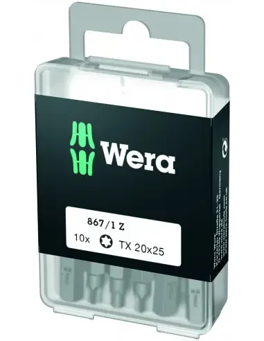 Embout Z 867/1 TX 10×25 mm (bte 100) – 05072446001 – Wera