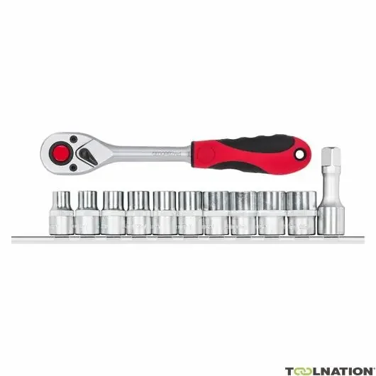 Gedore RED 3300030 R69008012 Jeu de clés à douille 1/2, 10-19 mm métriques 12 pièces