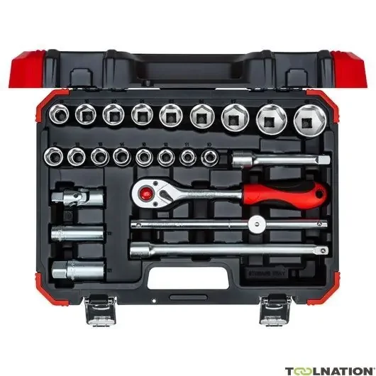 Gedore RED 3300055 R69003024 Jeu de clés à douille 1/2″ SW 10-32 mm 24 pièces