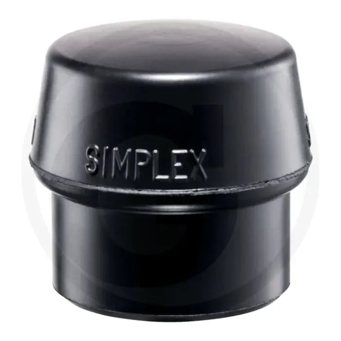 Halder vervangende dop simplex – kop-Ø 50mm, schwarz, mittelhart, dämpfend, geruchsneutral