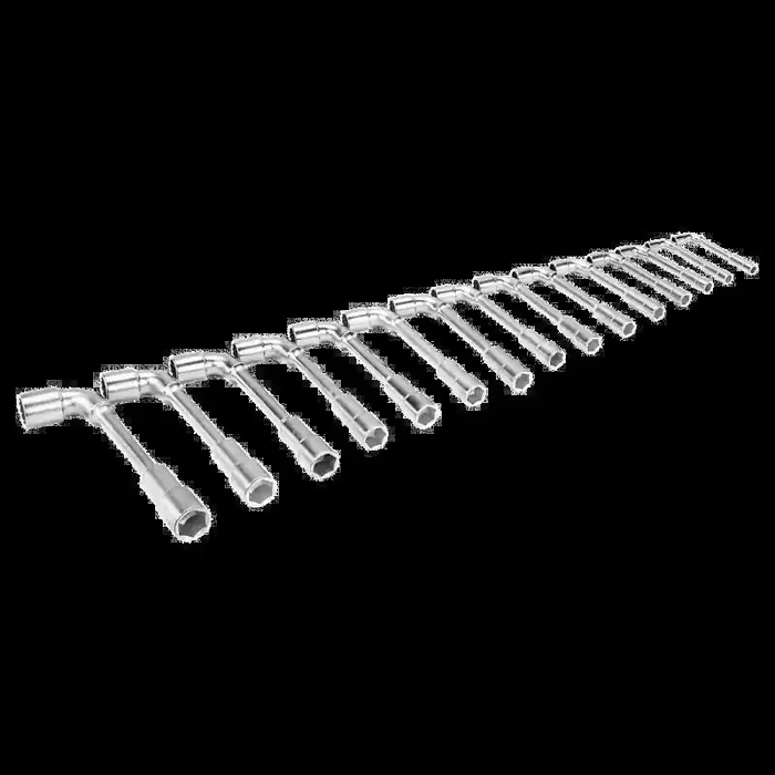Jeu 15 clés pipe doubles débouchées profil Dynamic-Drive 12×6 pans bo