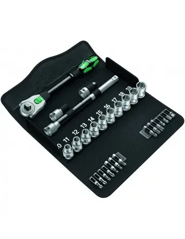 Jeu de cliquet Zyklop speed 1/2&Prime; 8100 SC 6 (28 pièces) – 05004076001 – Wera