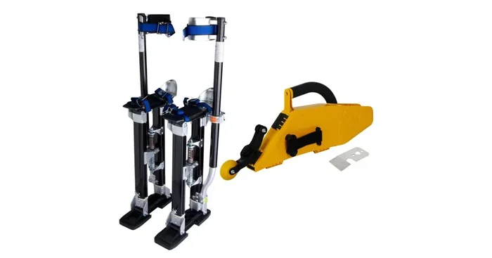 Kit échasses magnésium KRTools + banjo MudDog Tapetech – Échasses réglables 60 à 101 cm