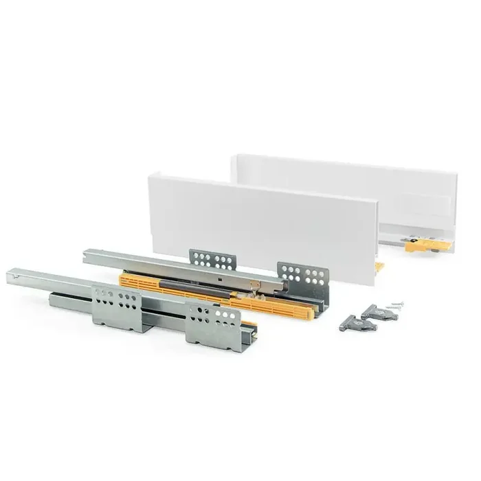 Kit tiroir cuisine Concept H138mm prof 400mm fermeture amortie Acier B