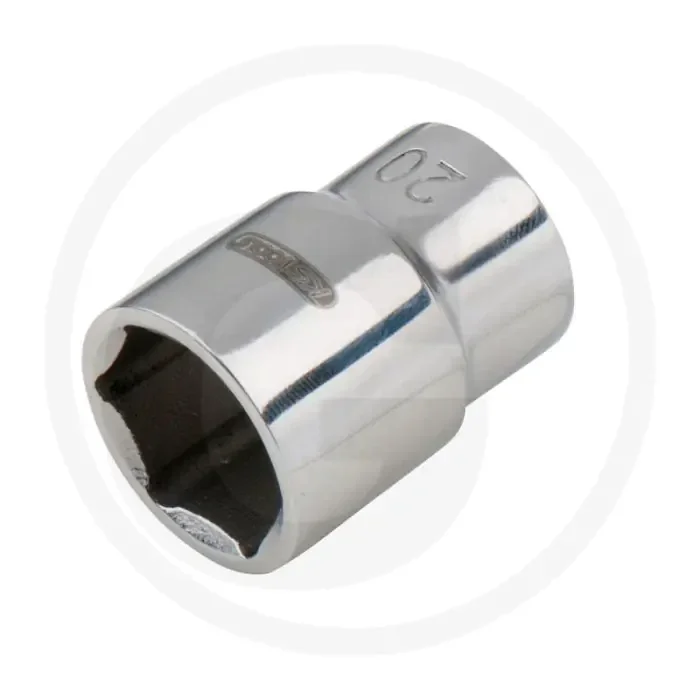 Ks tools edelstahl 1/2&Prime; 6kant-stecknuss, 20mm – acier inoxydable, 6-faces, profilé de traction à flanc de cochon