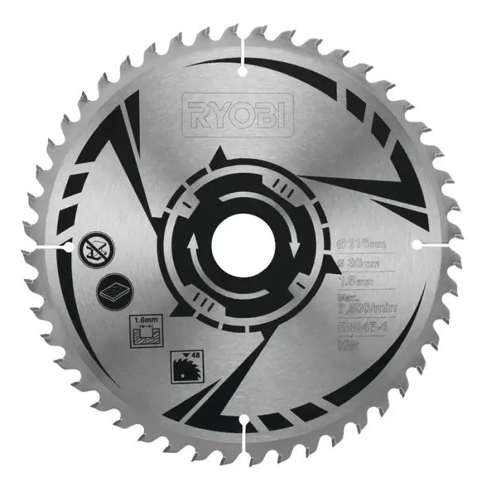 Lame de carbure 216 mm 48 dents SB216K16T48A1