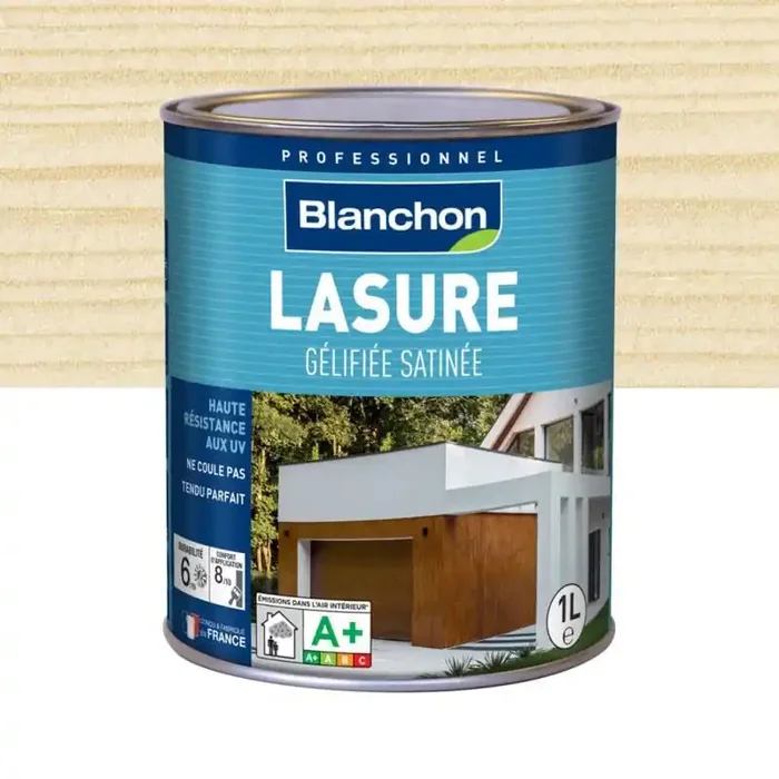 Lasure gélifiée Blanchon incolore 1L aspect satiné