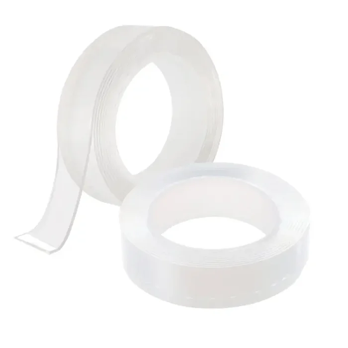 Lot de 2 Rubans adhésifs double face ​transparent
