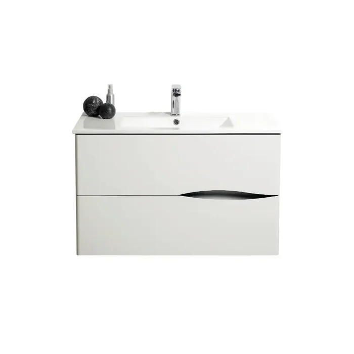 Meuble à suspendre 70 cm deux tiroirs coloris blanc 2DOO