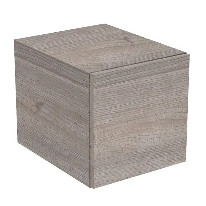 Meuble suspendu 1 porte 35 cm Chêne grisé TONIC II