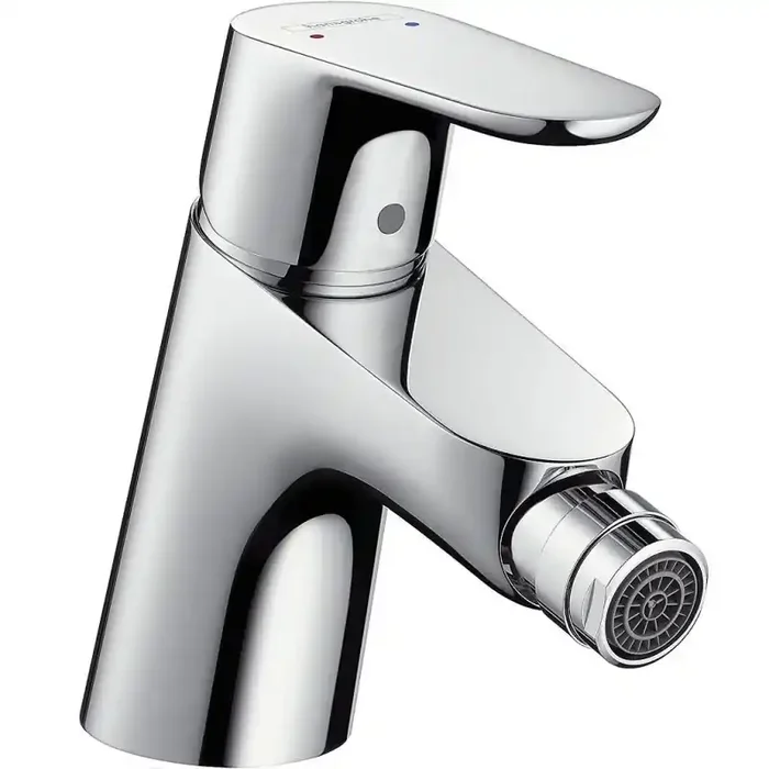 Mitigeur bidet Focus longueur 126 mm avec tirette et vidage chromé