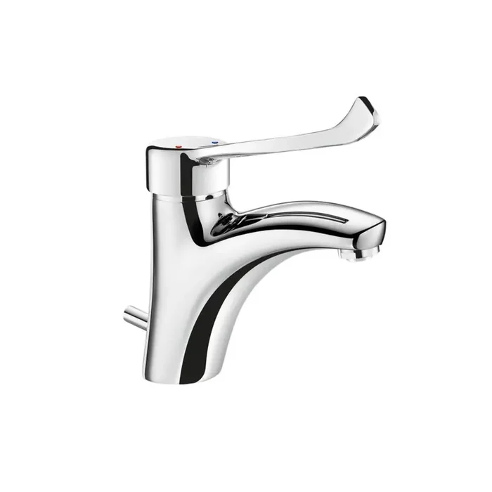 Mitigeur mécanique de lavabo F3/8&Prime; avec tirette et vidage Laiton chrom