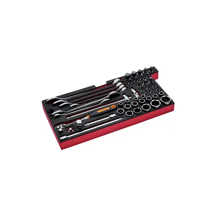Module mousse avec jeu d‘outils échelle métrique 49 pièces FF3A13