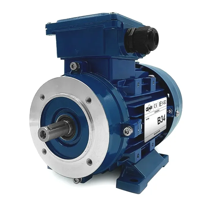 Moteur électrique Triphasé 230/Triphasé 400V 0,37 kW 1500 tr/min – MS7124B34 Bride B34