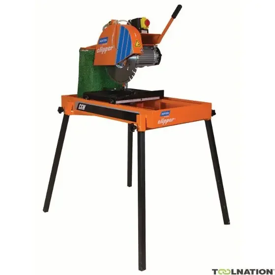 Norton Clipper 70184629851 Scie à pierre CGW 350 mm 230 Volt + lame de scie diamantée