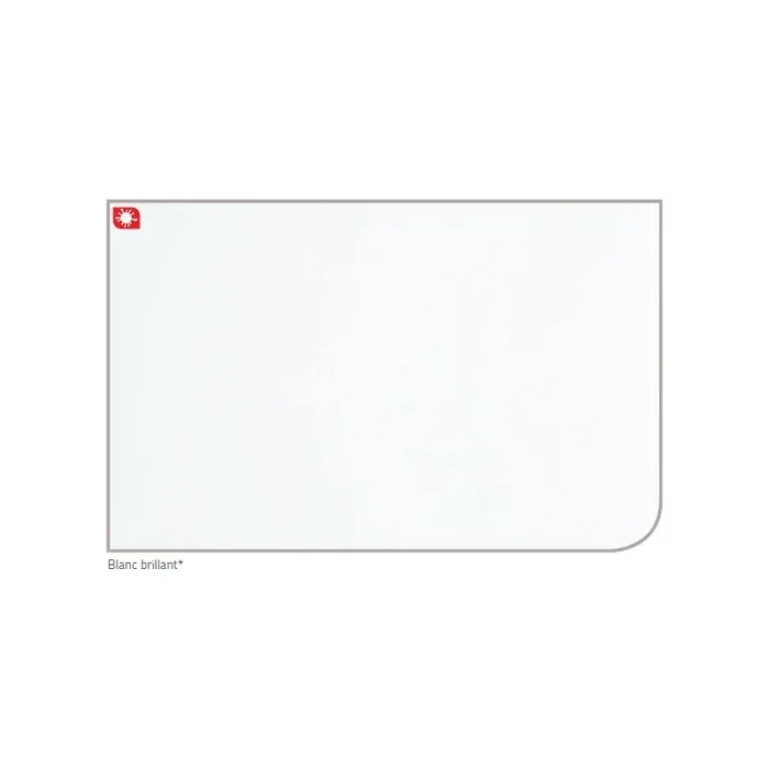 Panneau mural blanc brillant 2420x1200mm anti-bactérien