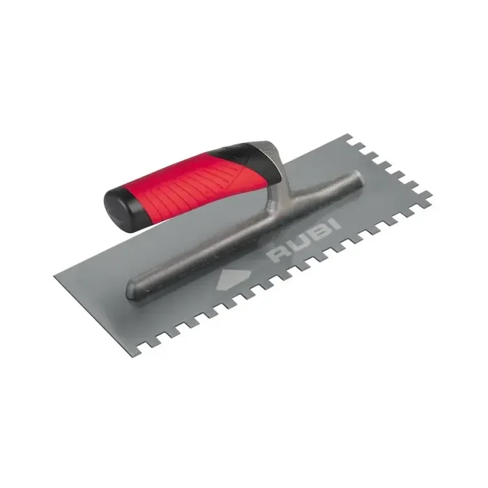 Peigne acier Rubi 28cm dents carrées 12×12 manche Rubiflex ouvert