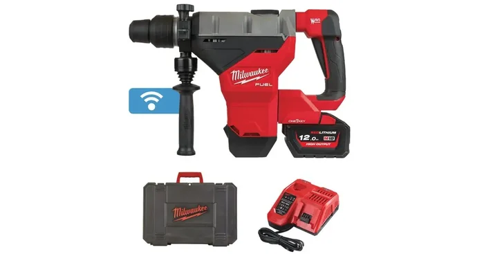 Perforateur-Burineur SDS-Max M18 Fuel™ One-Key™ avec 1 batterie 12 Ah + chargeur – MILWAUKEE