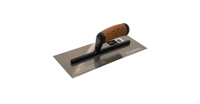Platoir à enduit lame inox incurvée rigide 0,7 mm, 30 x 12 cm – COLUMBIA