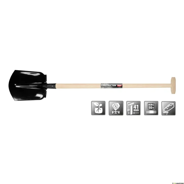 Polet 111116V Pelle à sable professionnelle Drents 000/35 Noir T-ST 1.1M 2V