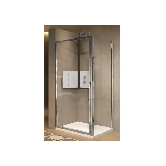 Porte pivotante 78-84x195cm vitrage niva blanc LUNES 2.0 G Novellini