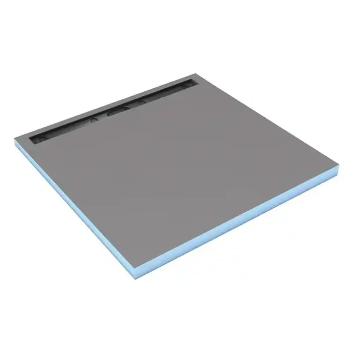 Receveur Wedi Fundo Riolito Neo 100x100x5cm écoulement excentré 80cm