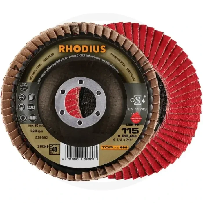 Rhodius rhodius papieren schuurschijf kerr velcro b – k 240, Ø 125mm