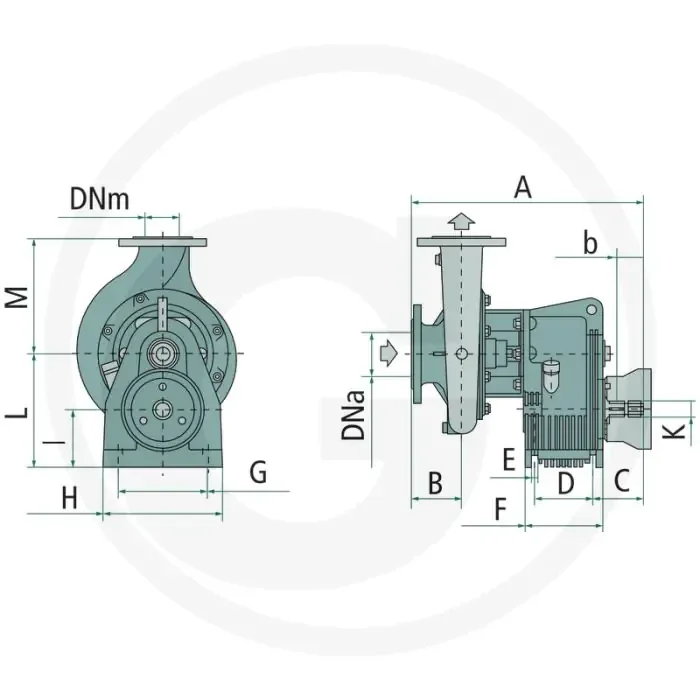 Rovatti kreiselpumpe t1-40e-tw r.7,00 – dnm: 40mm