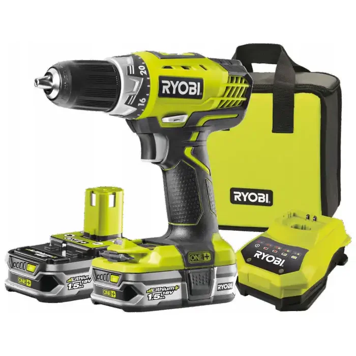 Ryobi – Perceuse visseuse 18V Lithium+ 1,5Ah 2 vitesses – RCD18022L