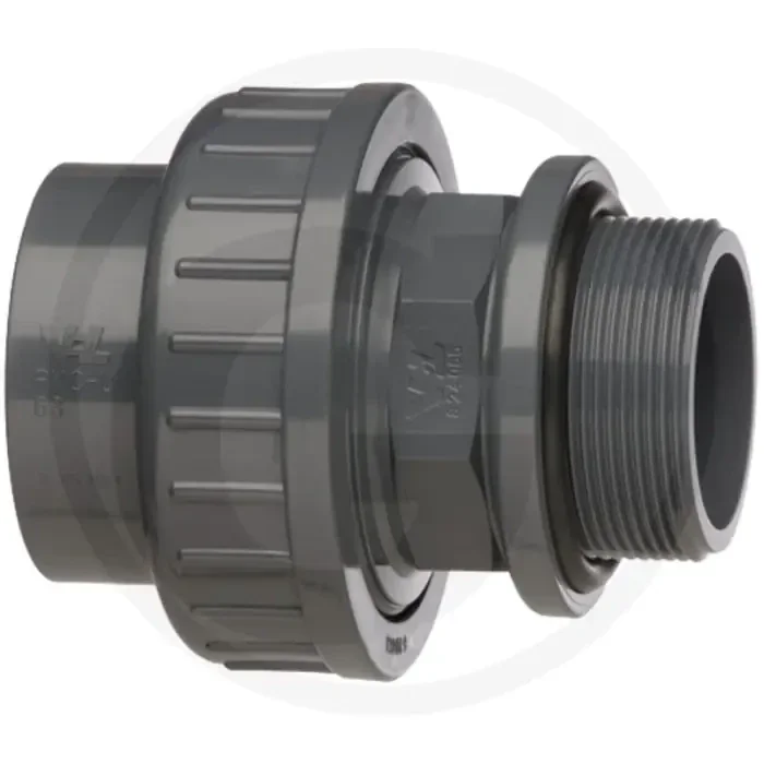 Schroefkoppeling 3/8″ pvc-u met o-ring, 36,5mm z