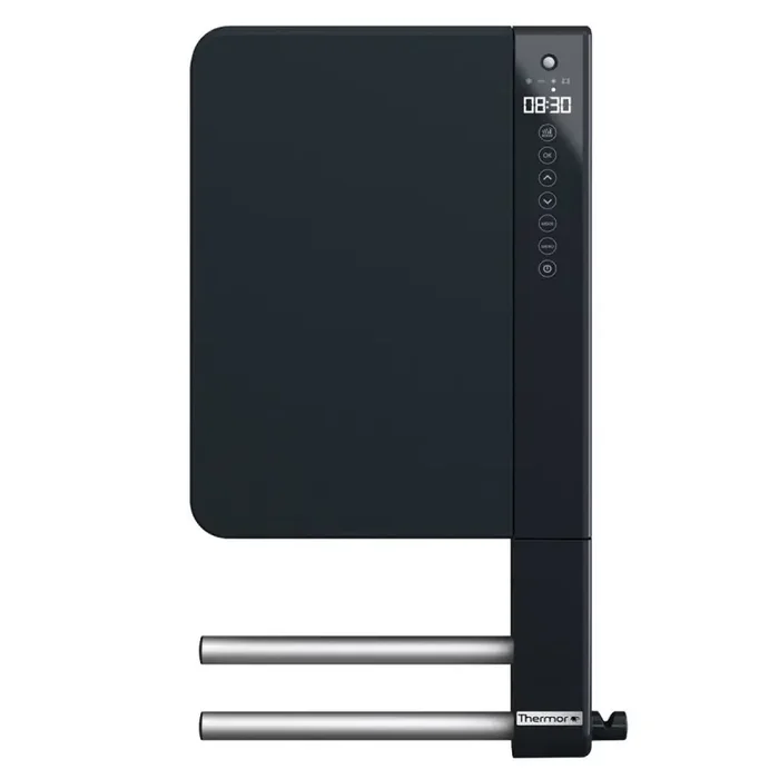 Sèche-serviettes Thermor ILLICO 3 gris ardoise avec 2 barres sans miroir