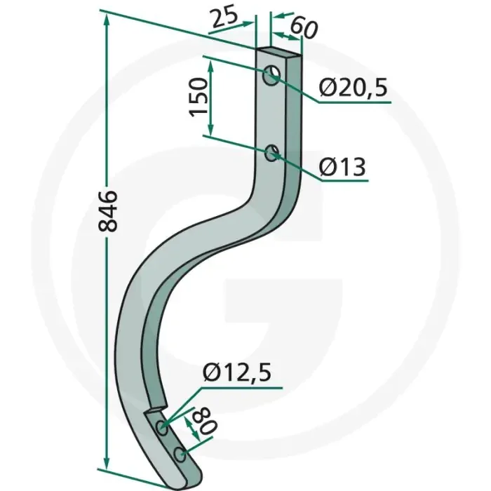 Steel mammut cultivatorsteel 120cm