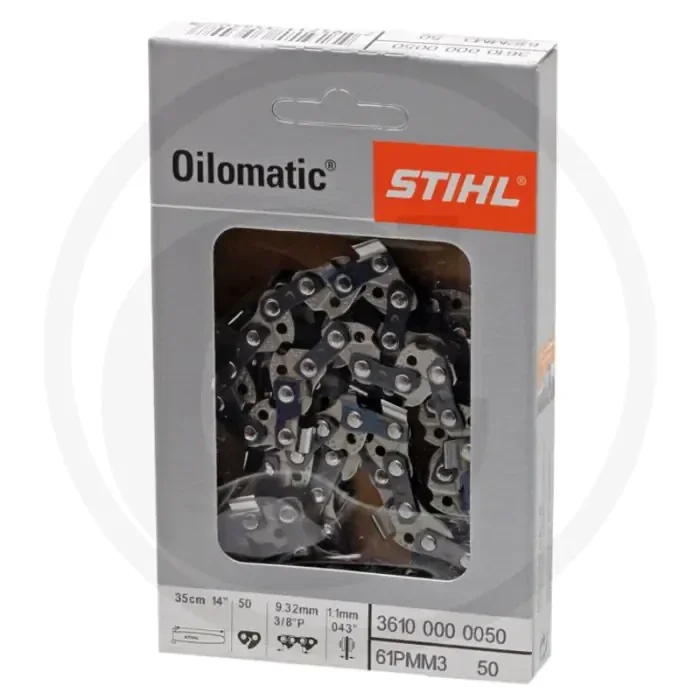 Stihl zaagketting ronde zaagtand – steek: 3/8′ lopro, 39 aandrijfschakels